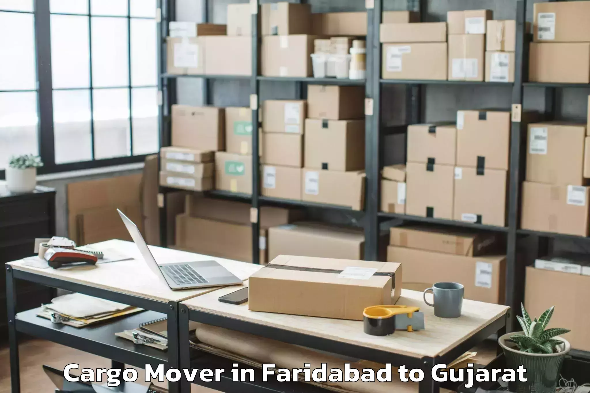 Top Faridabad to P P Savani University Kosamba Cargo Mover Available